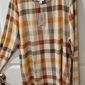 Lularoe Plaid Sharon top with tags